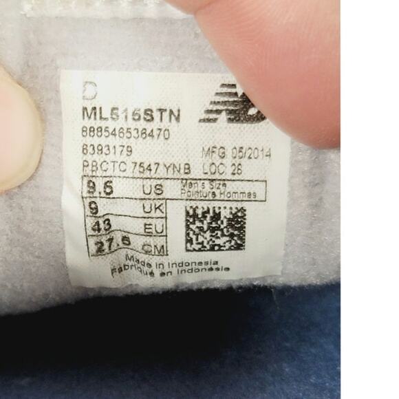 New Balance Traditional Ml 515 Classic Sneaker in Navy Blue/Blue, sz 9.5 - Picture 9 of 13